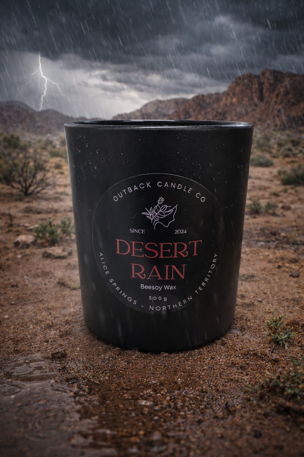 Desert Rain 300g Beesoy Candle