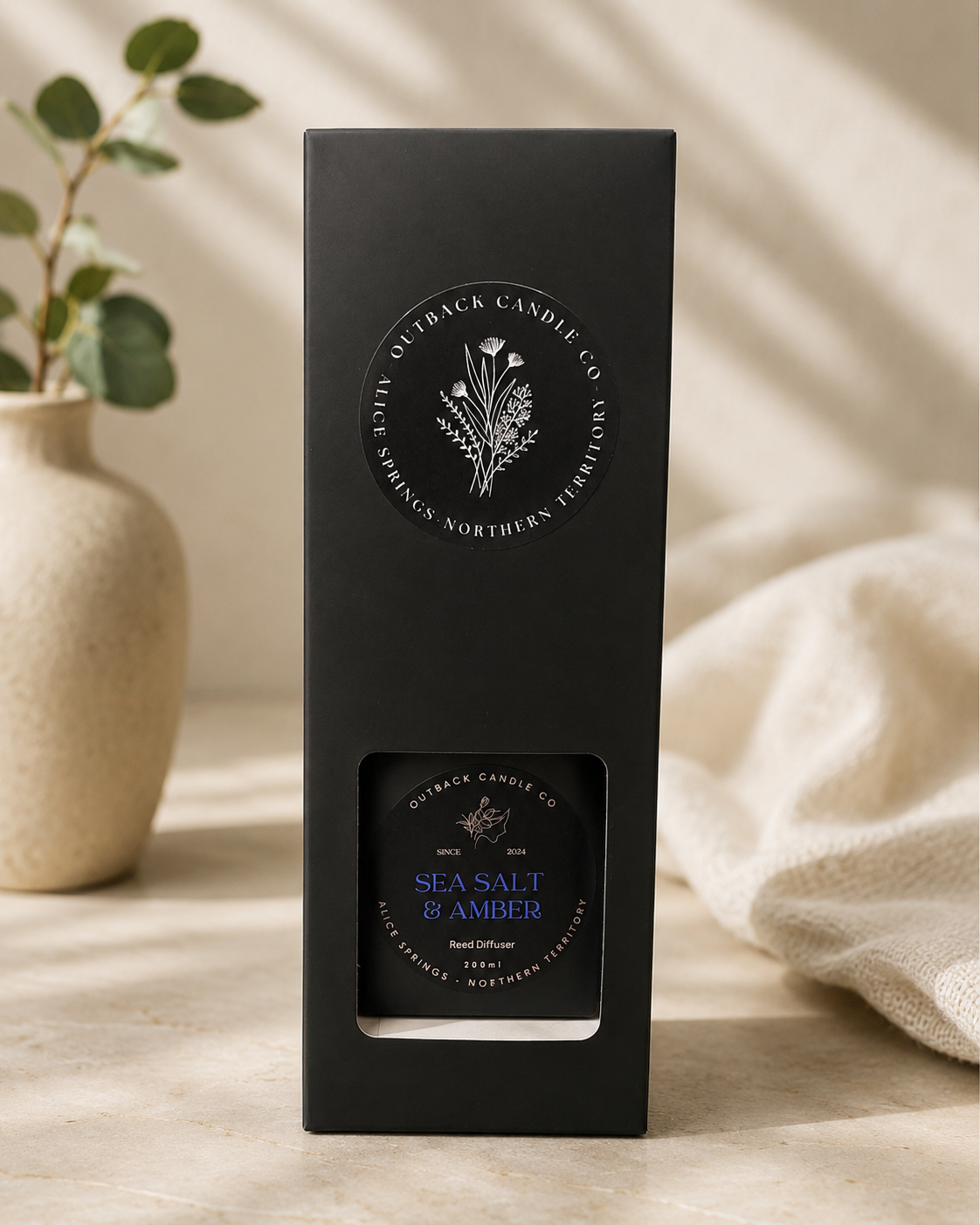Sea Salt & Amber 200ml Reed Diffuser